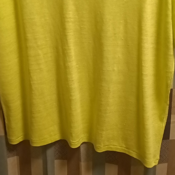 FINAL PRICE NWT J. CREW neon green 100% linen t-shirt Size XS - Picture 6 of 10